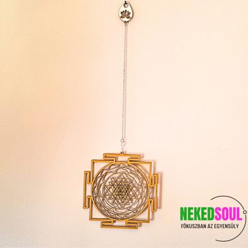 Sri yantra függődísz